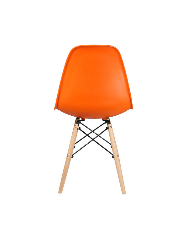 Стул обеденный EAMES DSW WX-503, пластик оранжевый